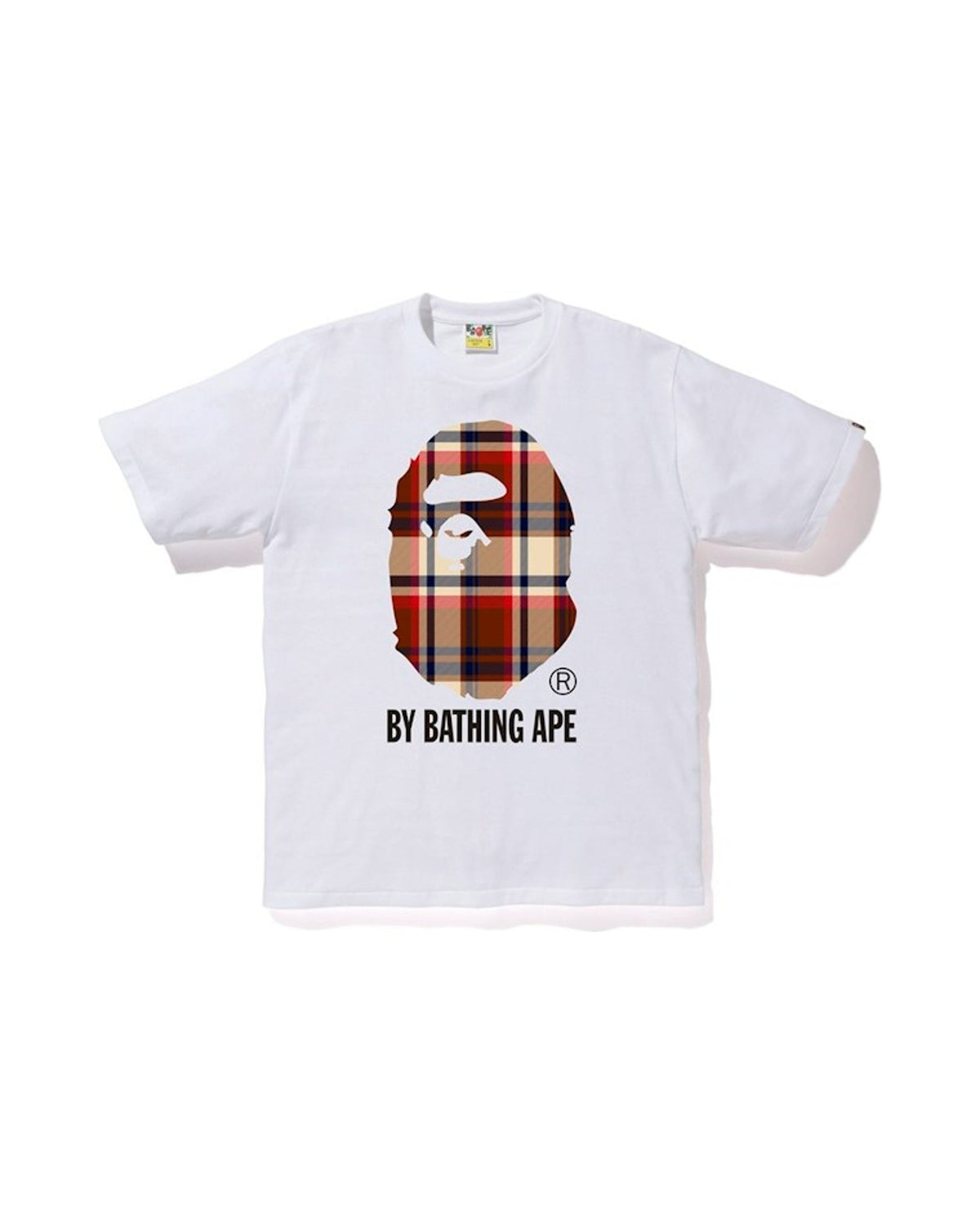 BAPE Check By Bathing Ape Tee White/Red