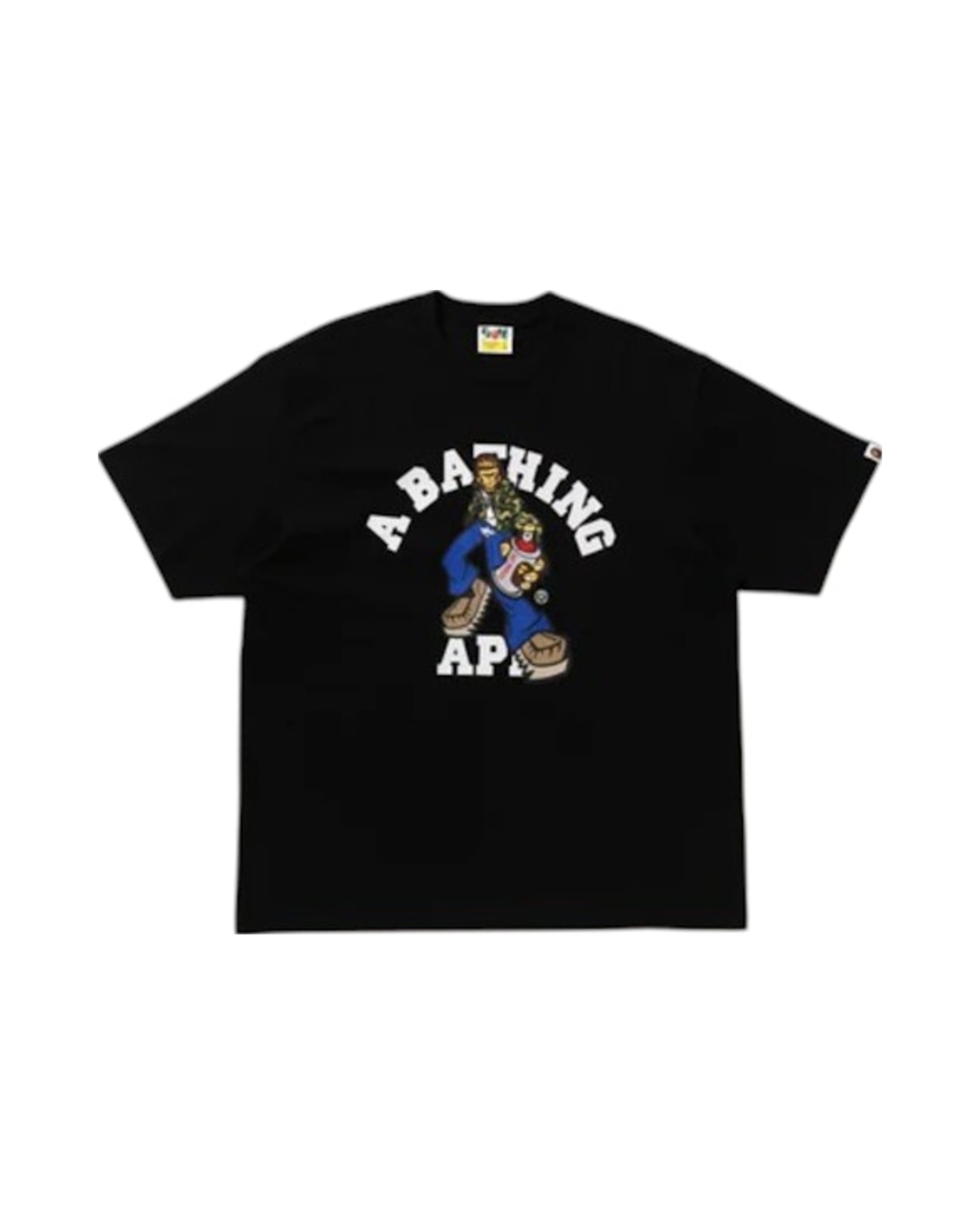BAPE Graffiti Character College Relaxed Fit Tee Black