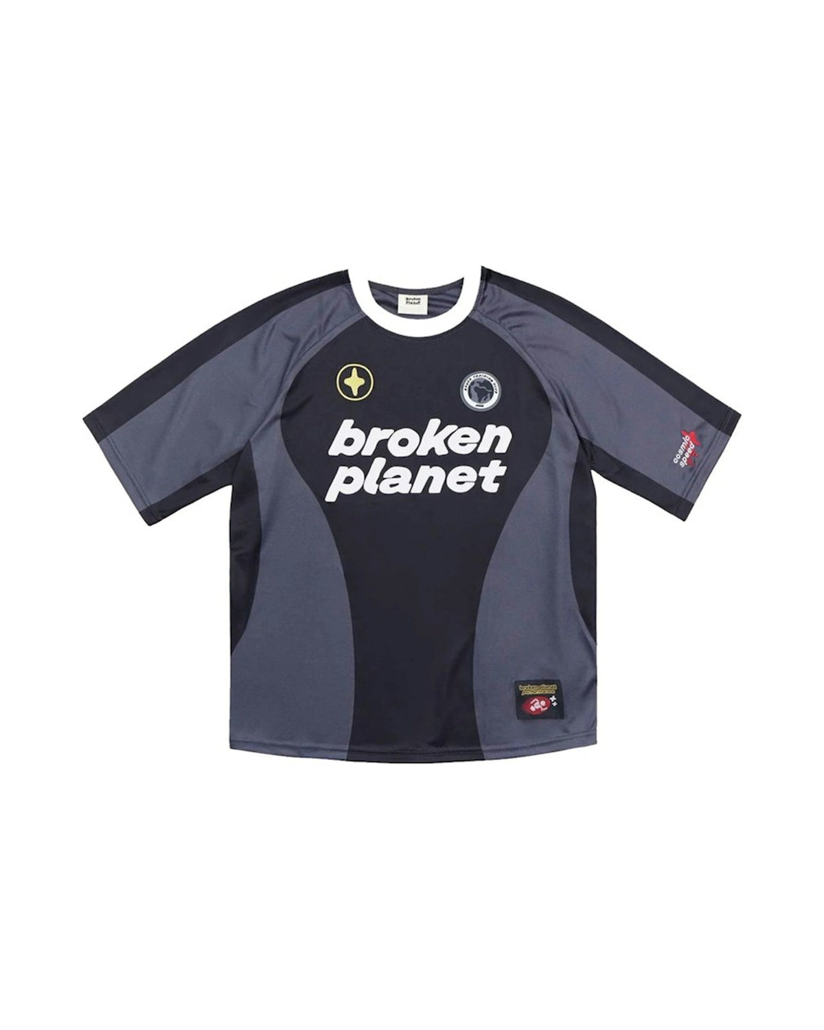 Broken Planet Football Jersey Black/Grey