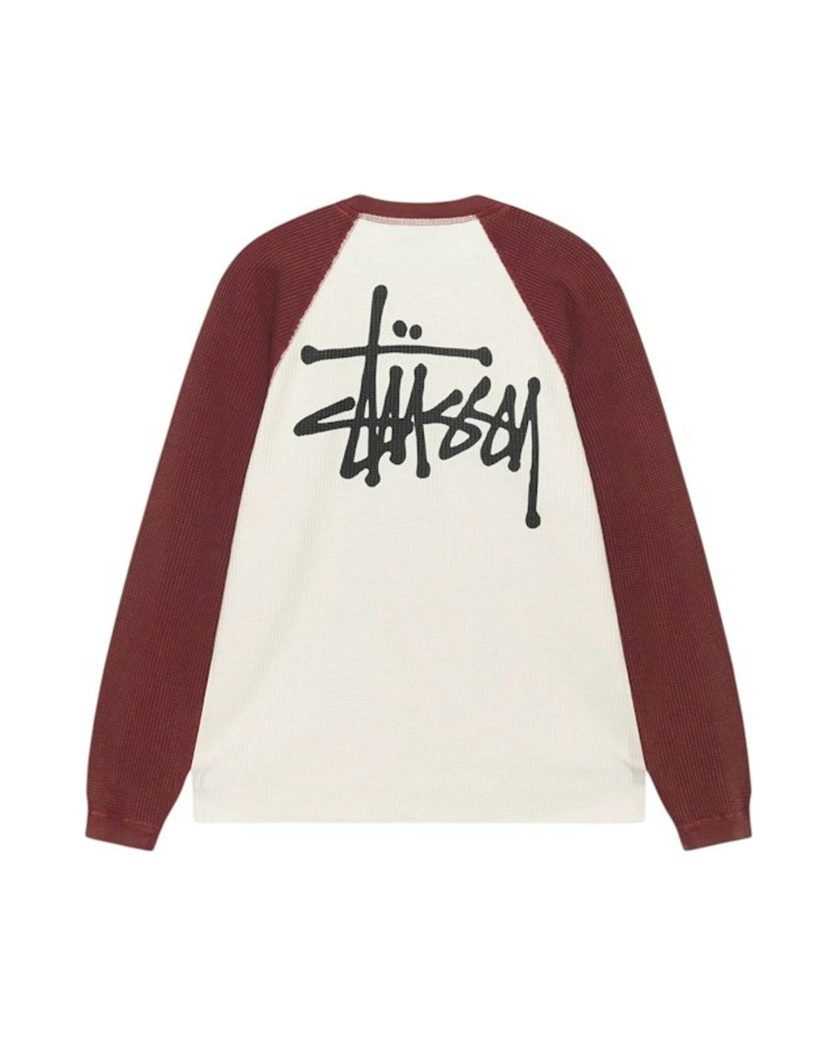 Stussy Thermal 2 Tone Raglan Shirt White