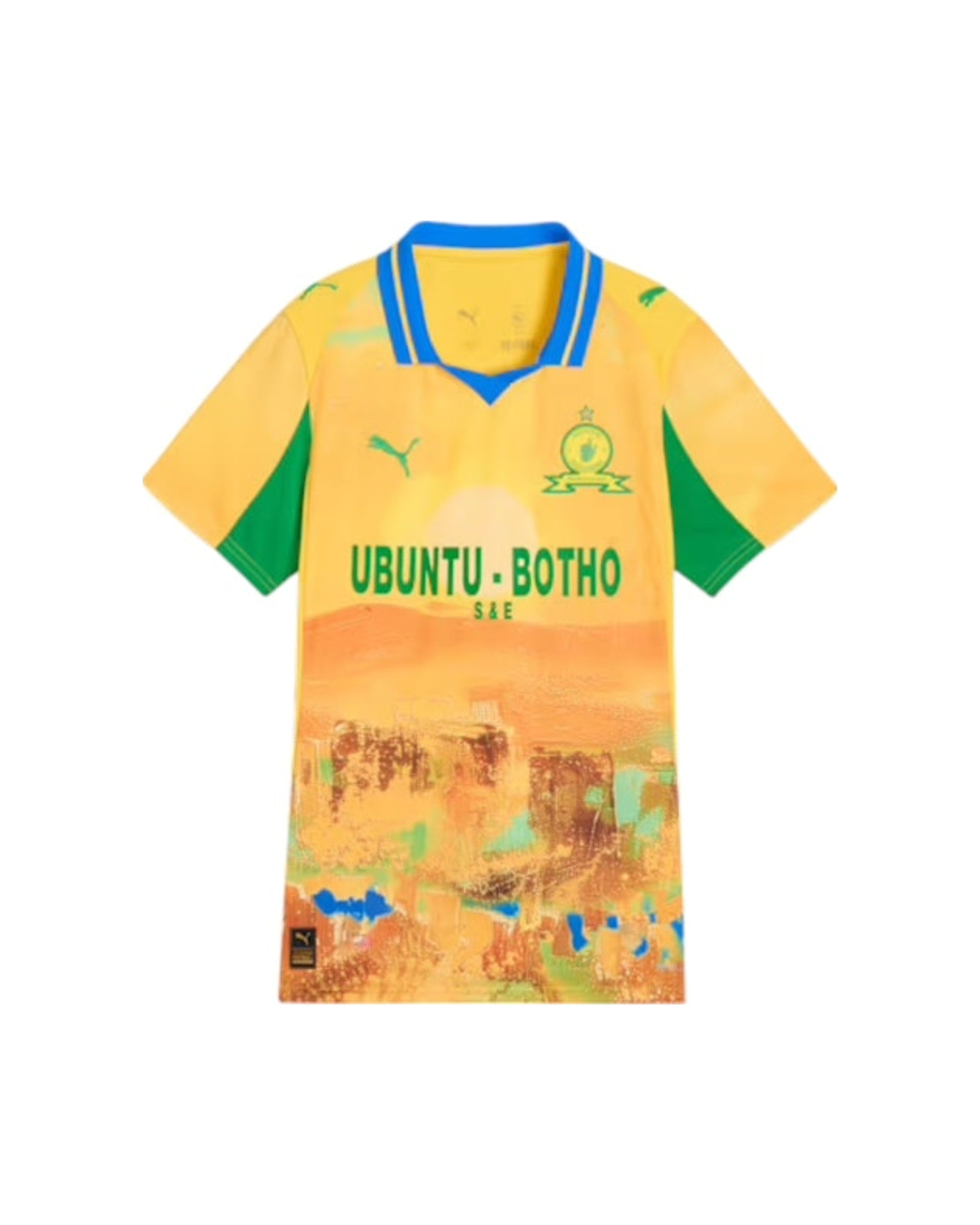 Puma KidSuper Women's Mamelodi Sundowns Replica Jersey Pele Yellow/Fast Green