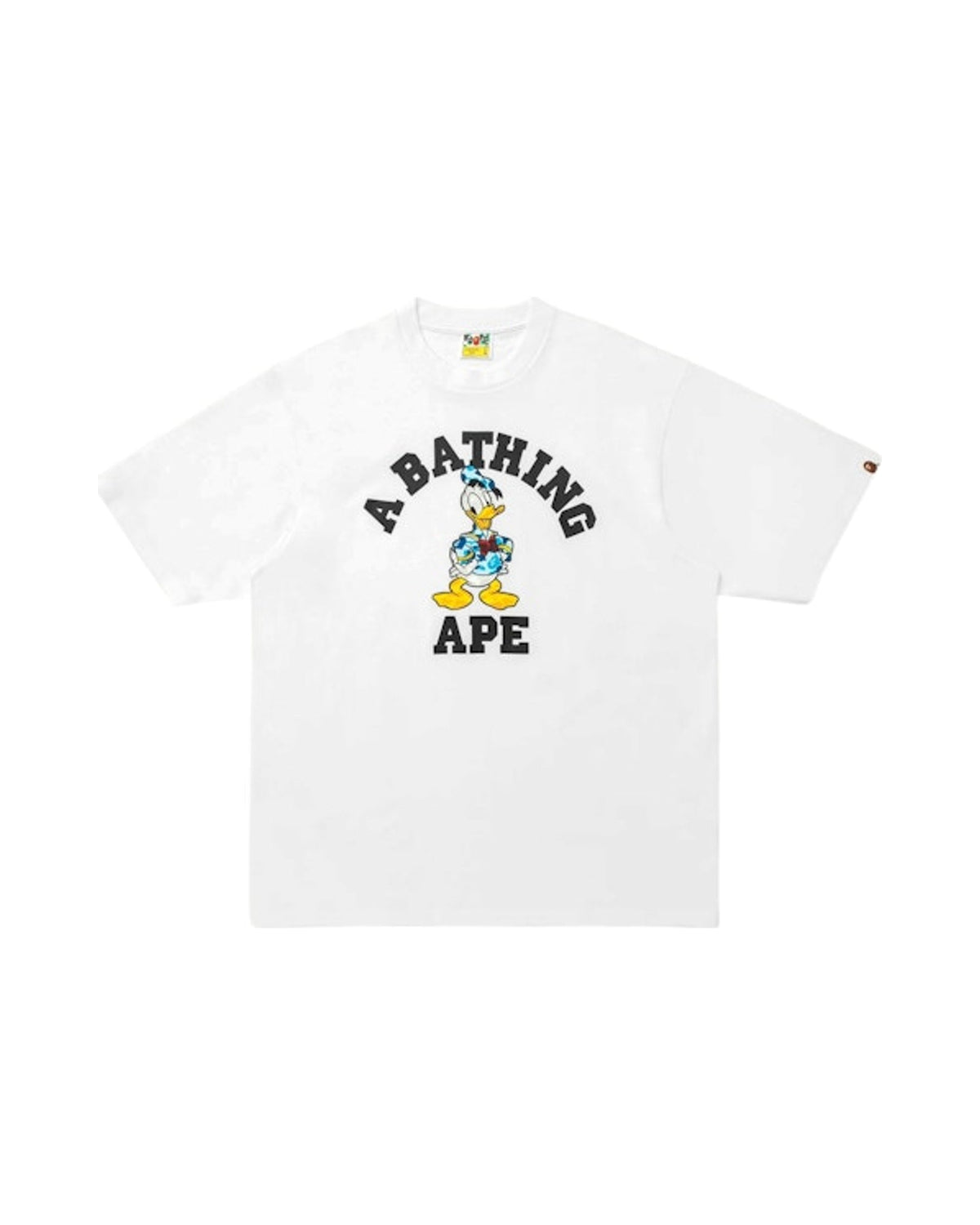 BAPE x Disney Donald Duck College Relaxed Fit Tee White