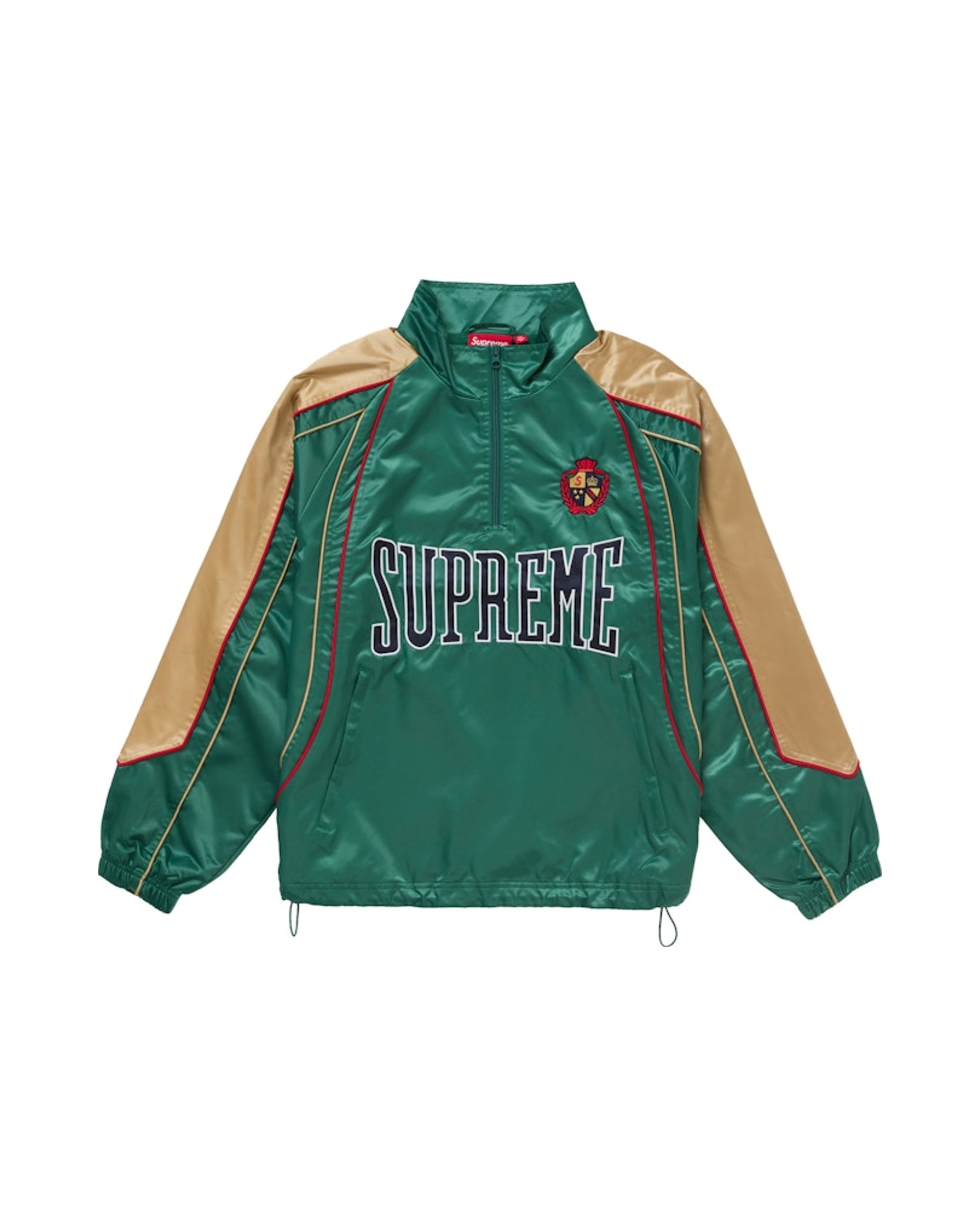 Supreme Satin Piping Pullover Green
