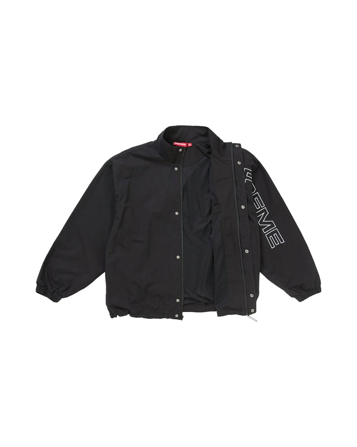 Supreme Spellout Embroidered Ripstop Track Jacket Black