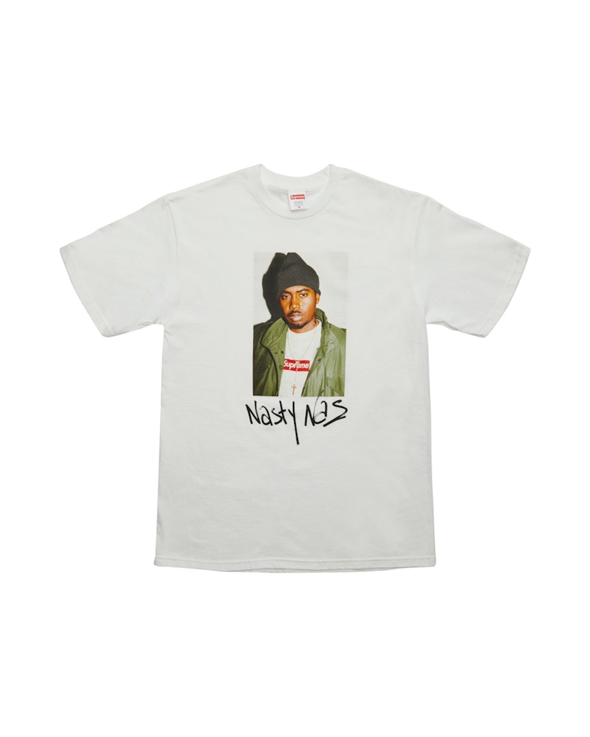 Supreme Nas Tee White
