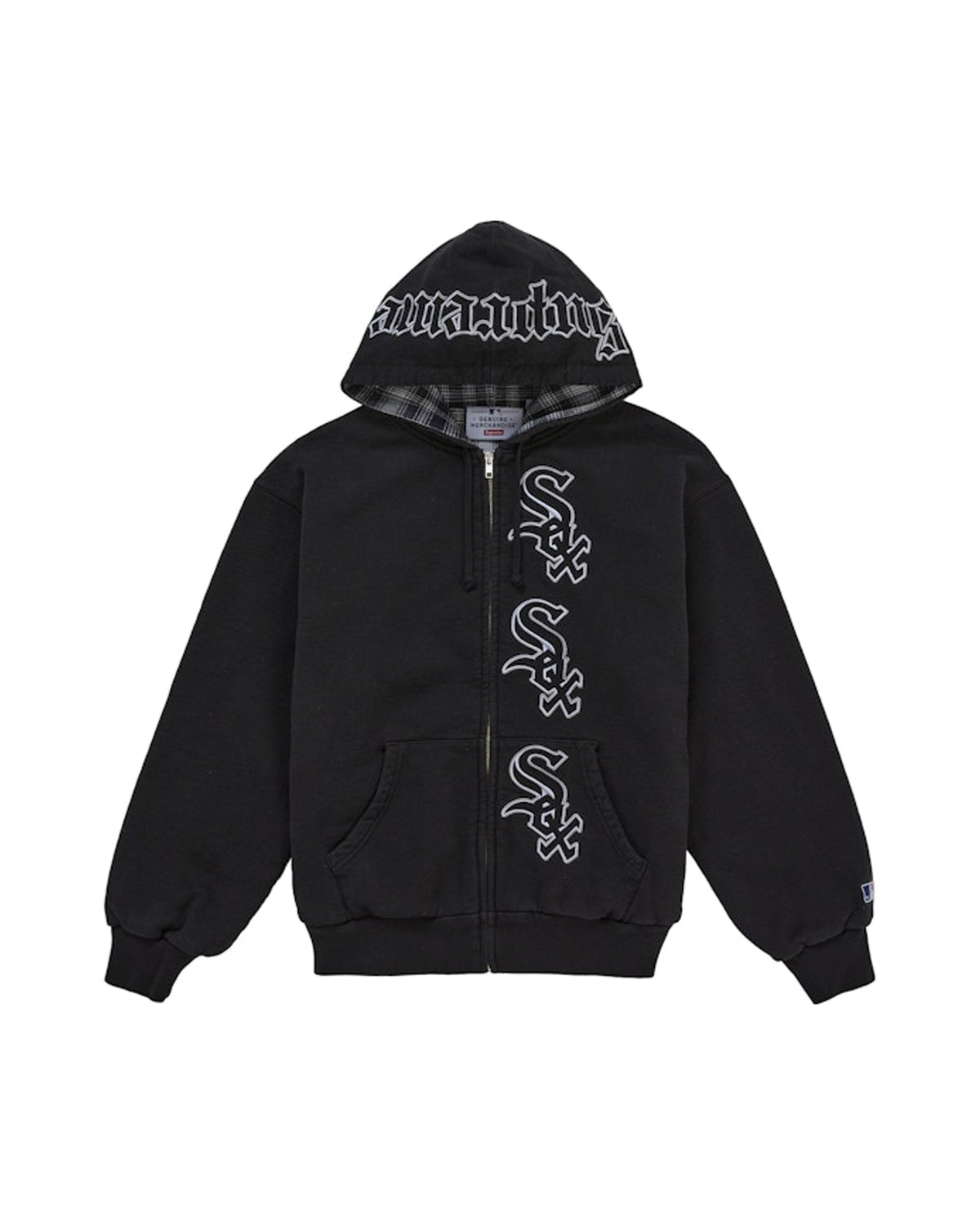 Supreme Chicago White Sox Zip Up Hooded Sweatshirt Black