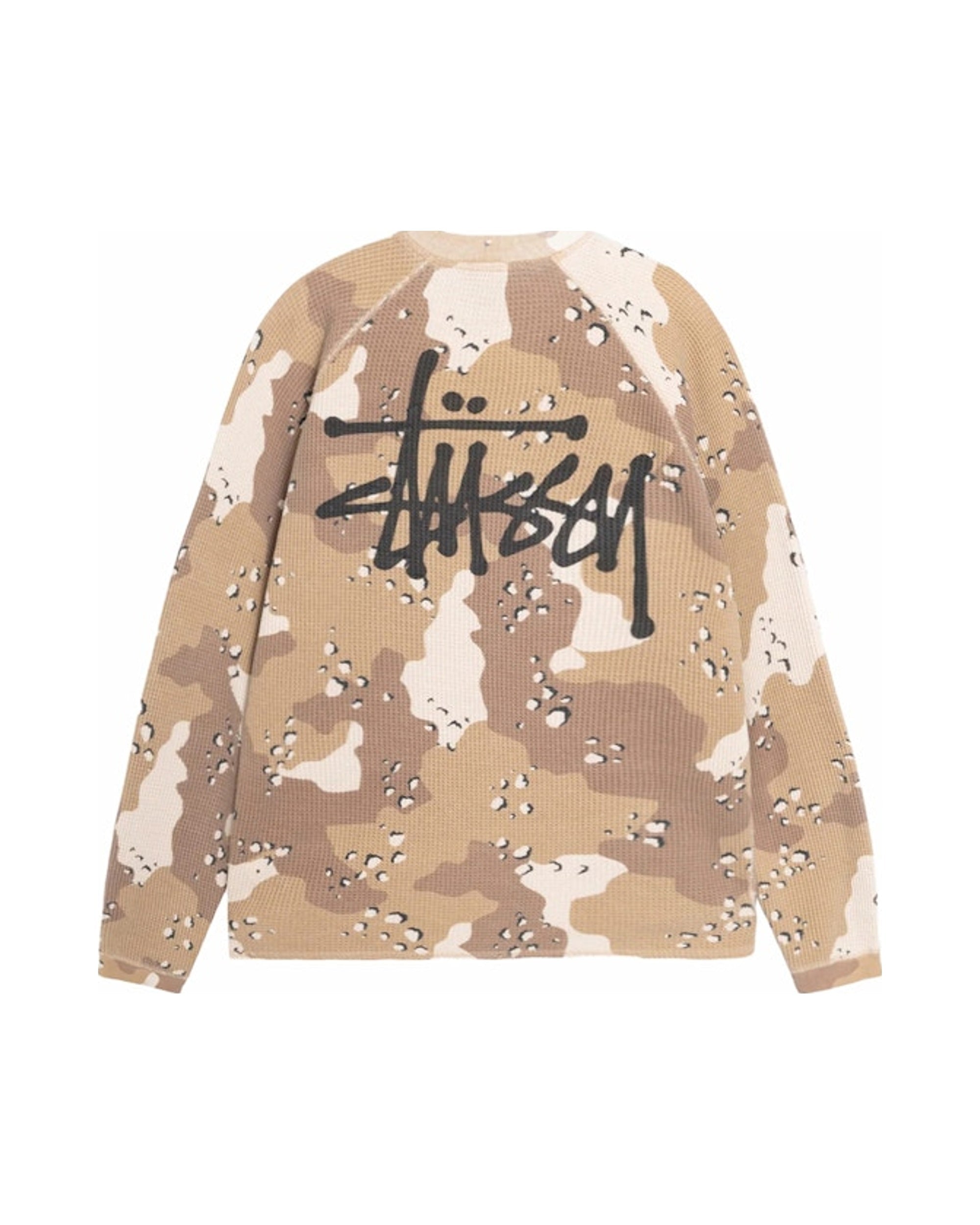 Stussy Raglan Thermal L/S Crew Desert Camo