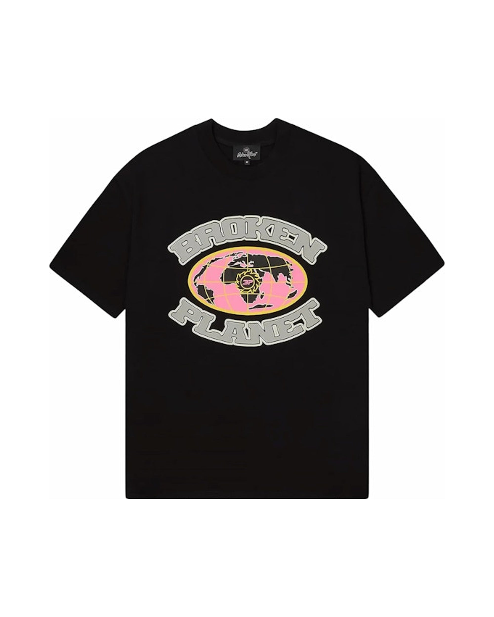 Broken Planet Grid T-shirt Midnight Black