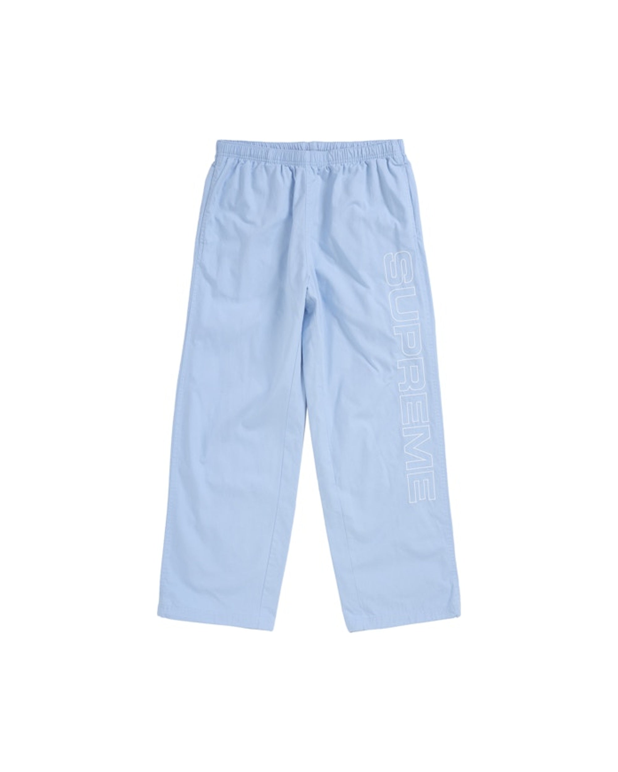 Supreme Spellout Embroidered Ripstop Track Pant Blue