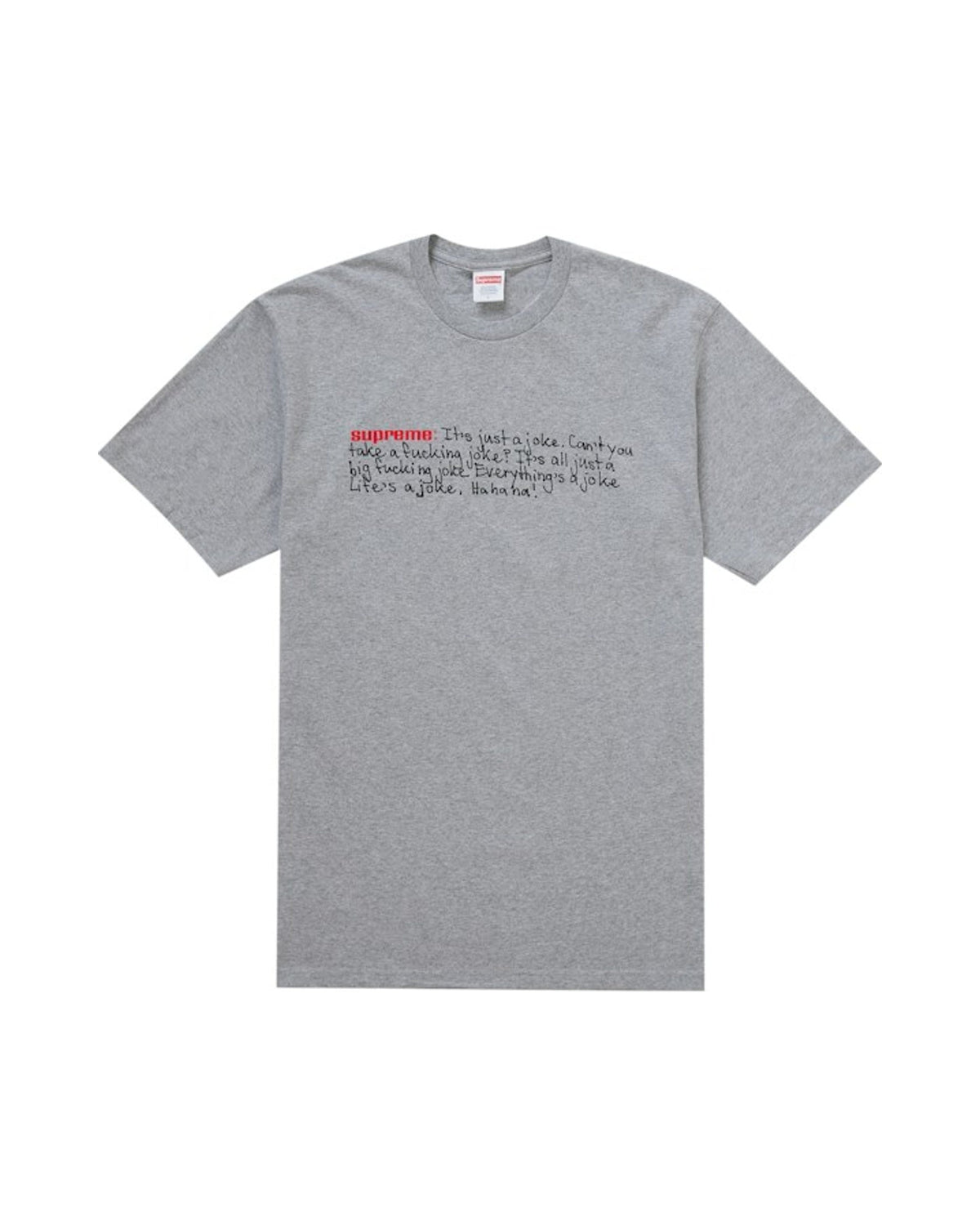 Supreme Joke Tee Heather Grey