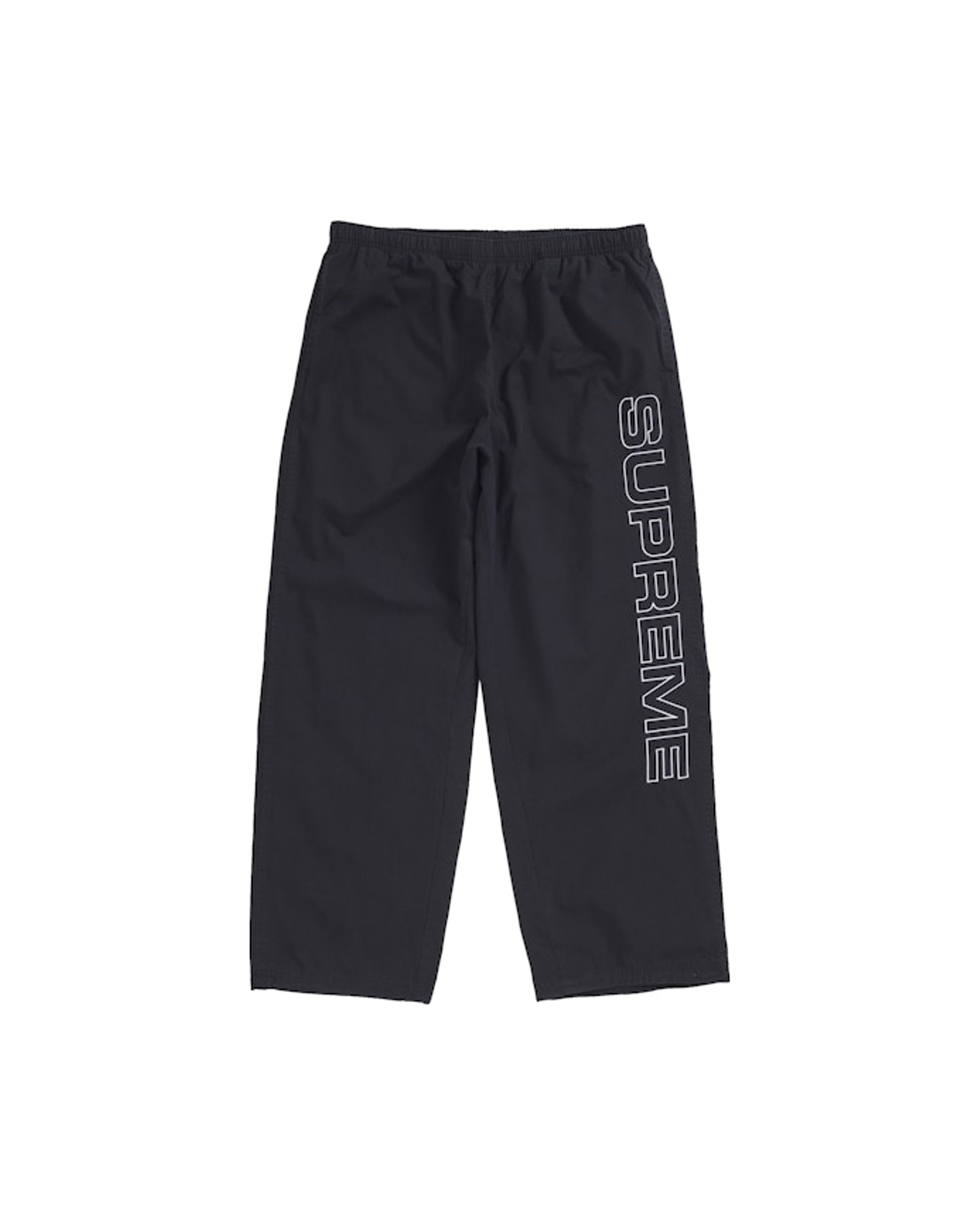 Supreme Spellout Embroidered Ripstop Track Pant Black