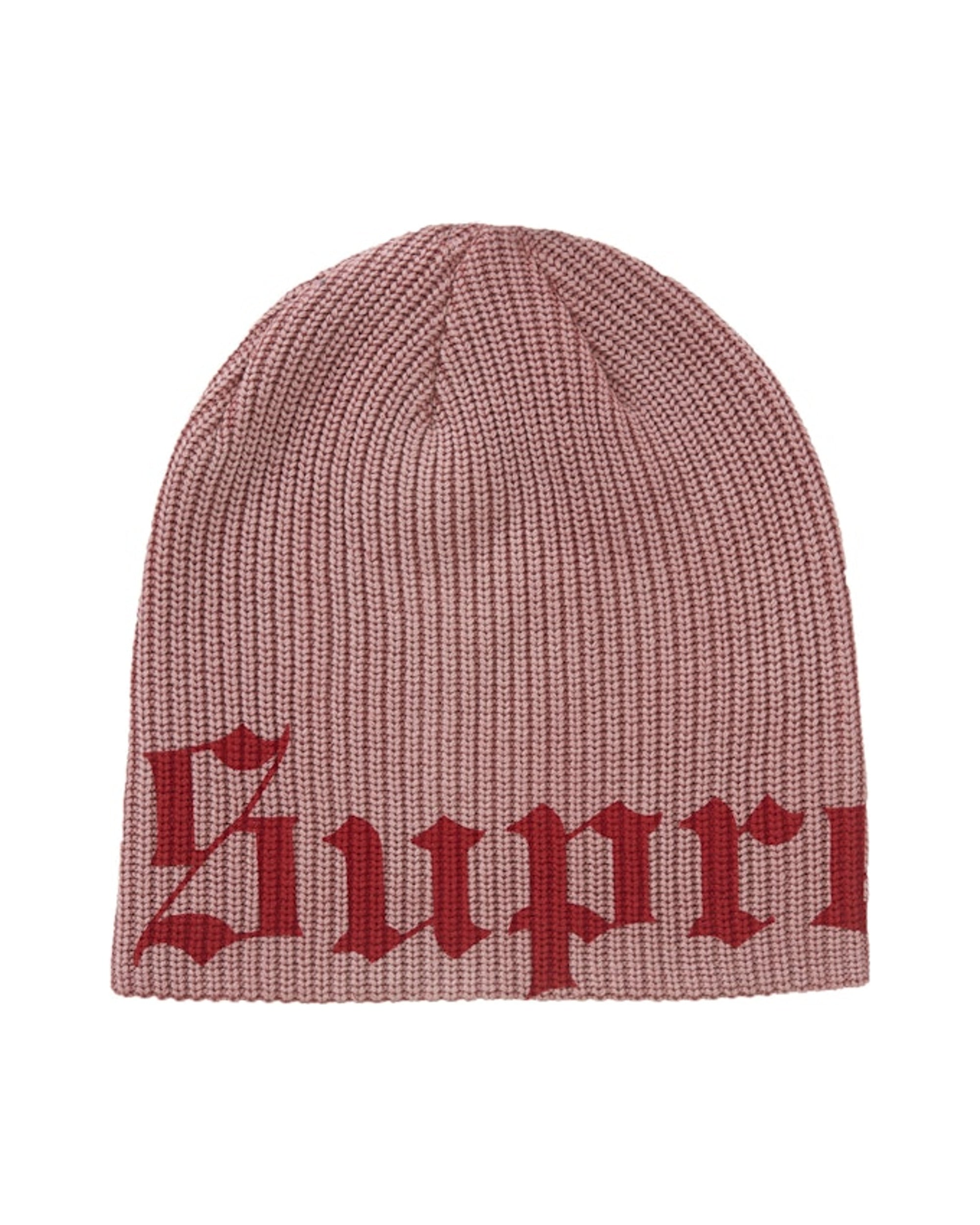 Supreme Old English Printed Beanie Red