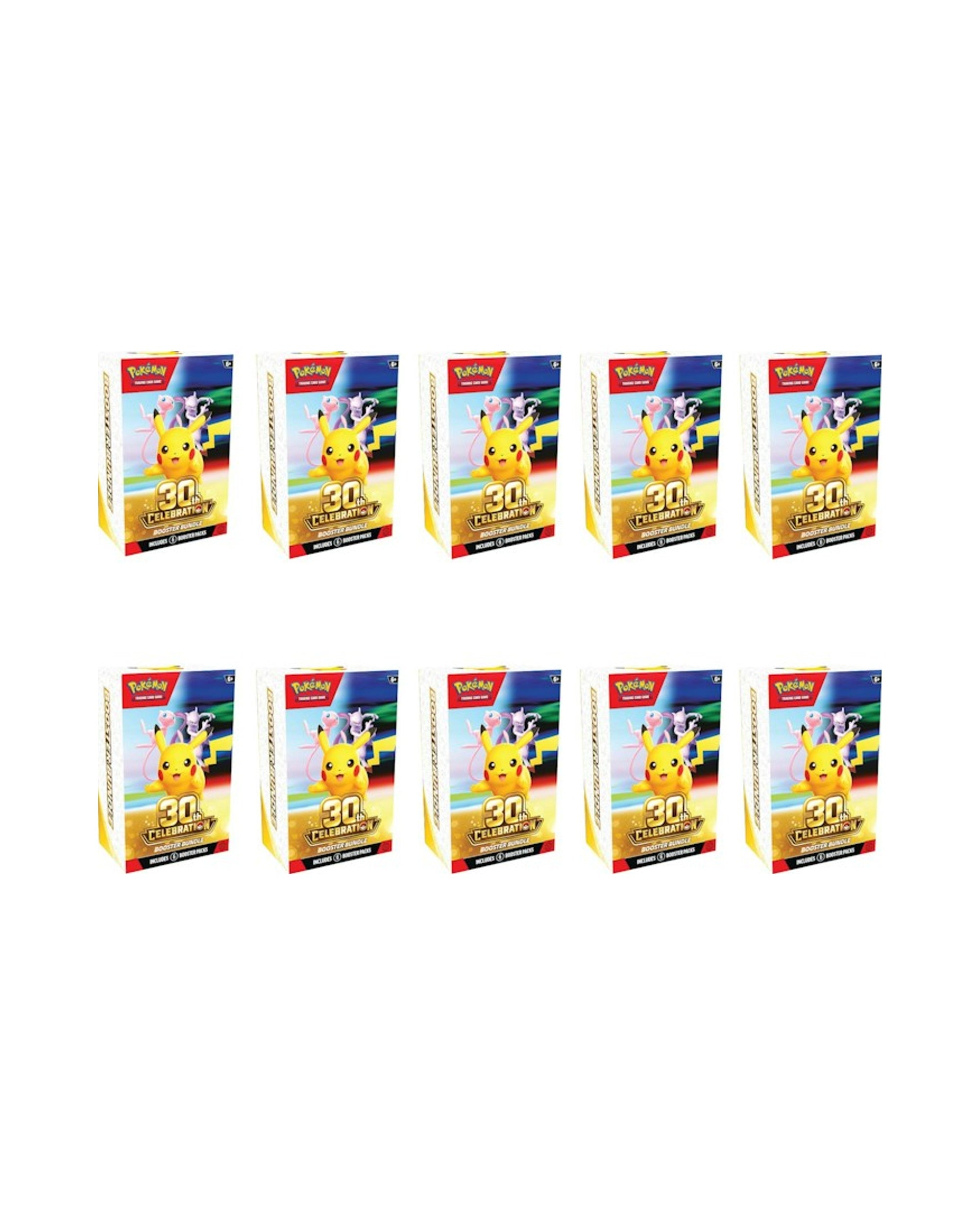 2026 Pokémon Mega Evolution 30th Celebration Booster Bundle 10x Lot