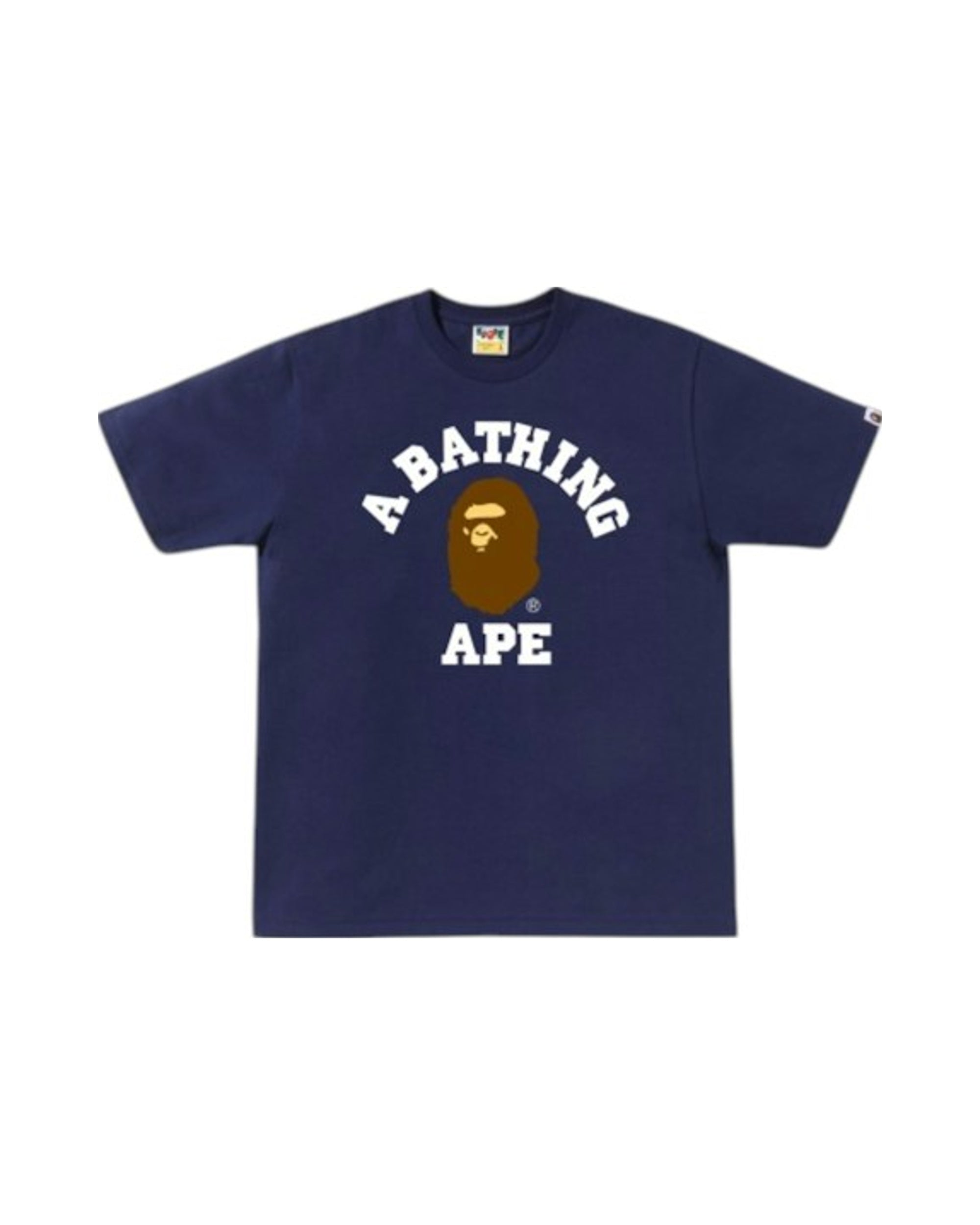 BAPE Essential College T-shirt (FW26) Navy Blue