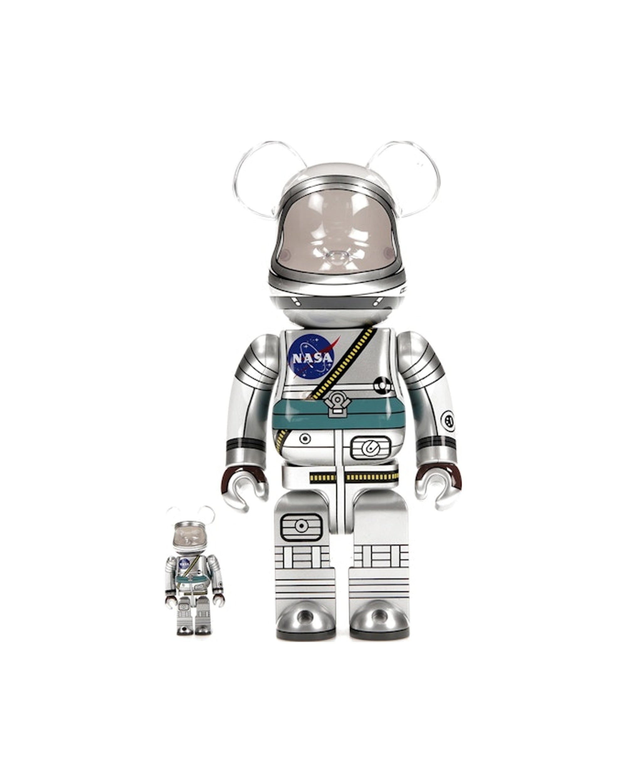 Bearbrick Project Mercury Astronaut 100% & 400% Set