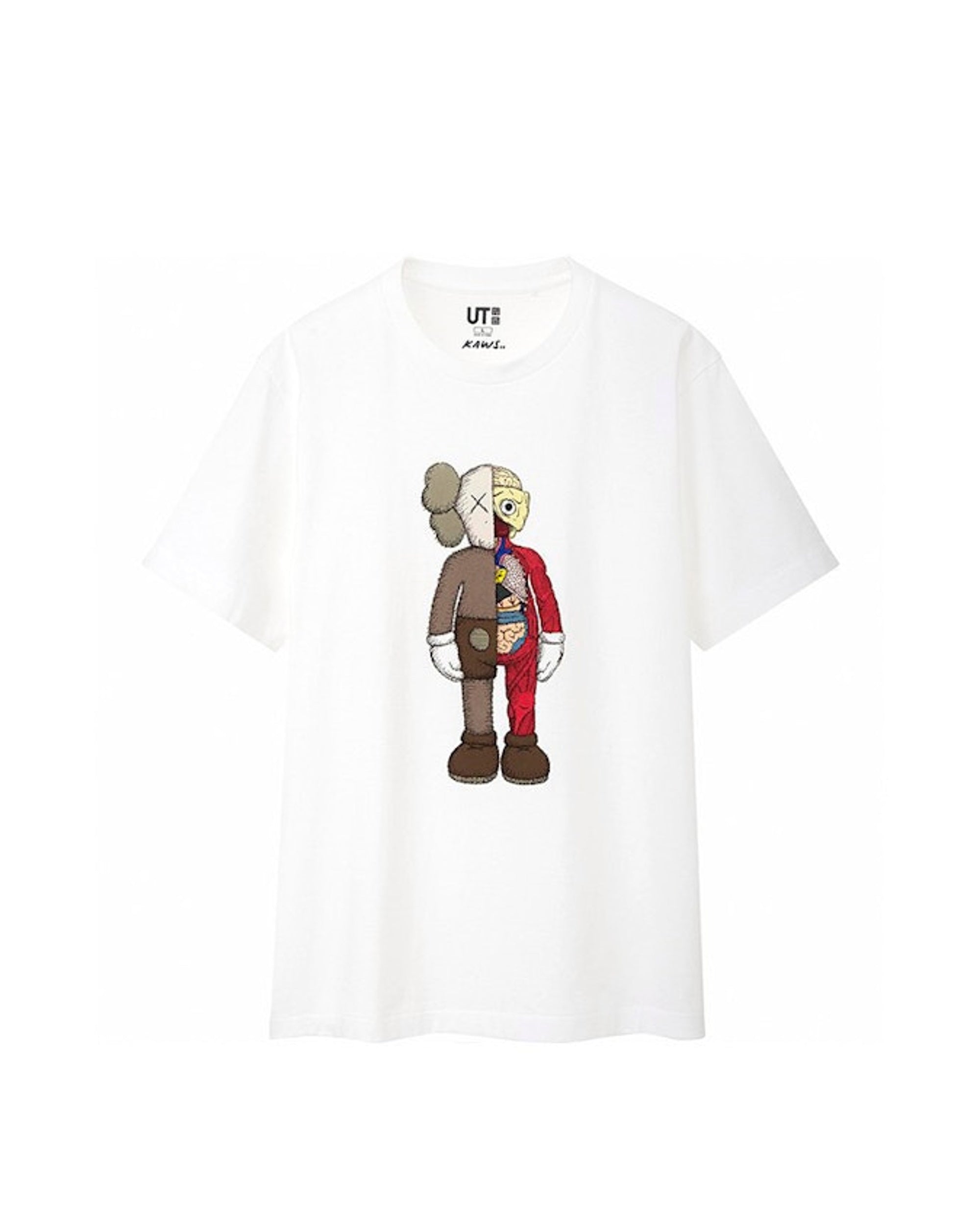 KAWS x Uniqlo Flayed Tee White