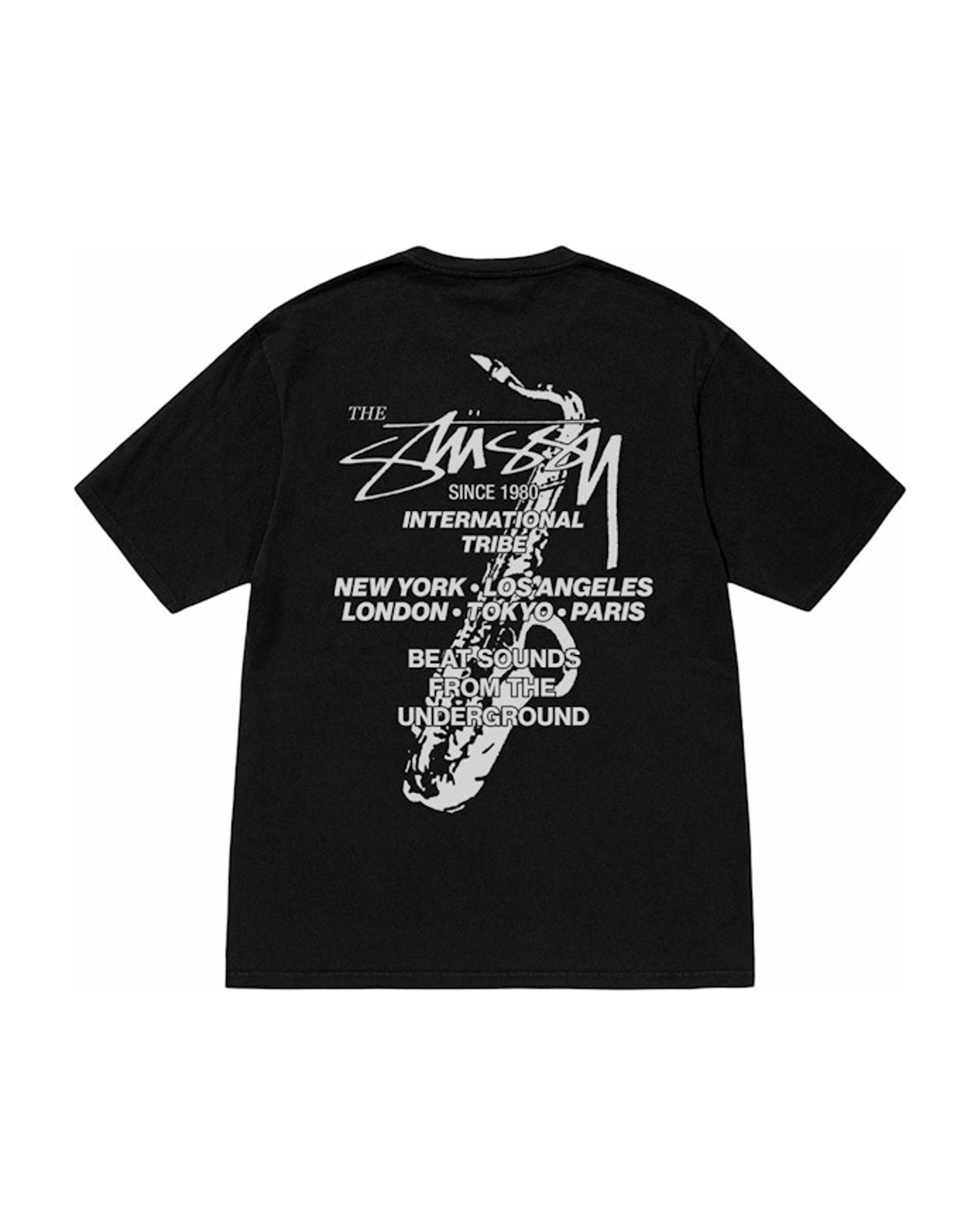 Stussy Beat Sounds Pigment Dyed Tee Black