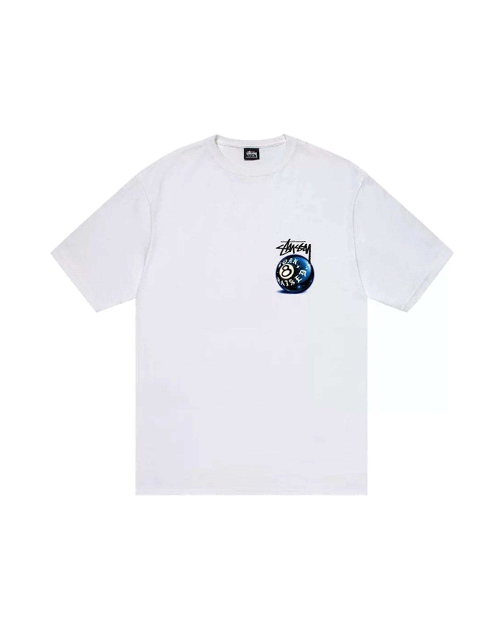 Stussy Born X Raised 8 Ball Tee White