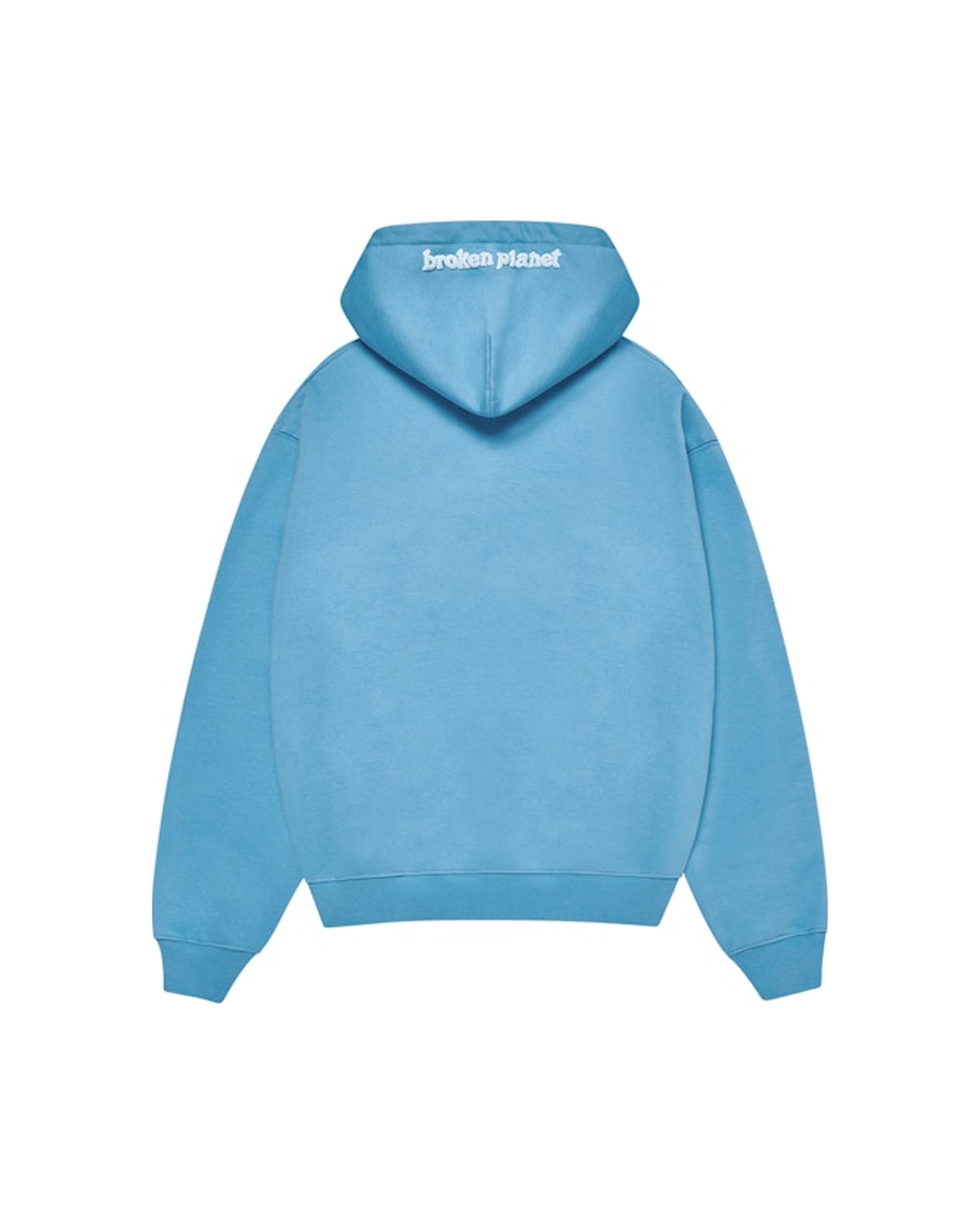 Broken Planet Zip-Up Hoodie Light Blue
