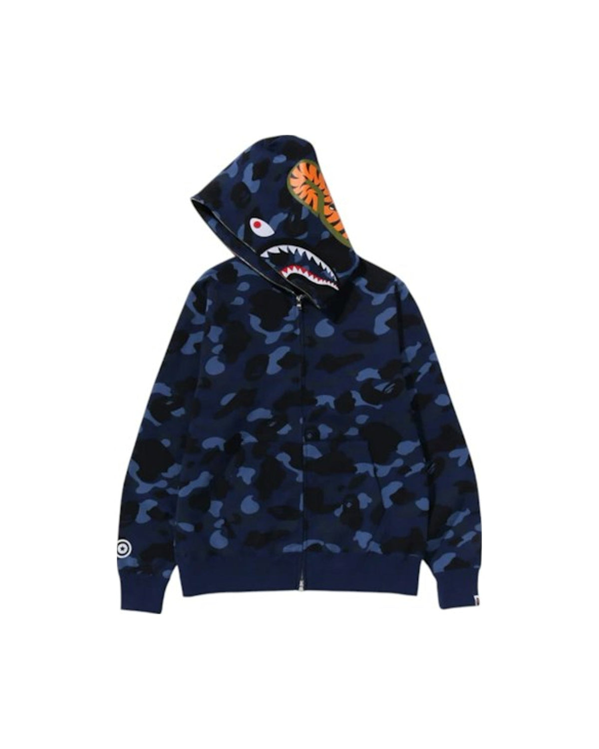 BAPE Color Camo Shark Full Zip Hoodie (FW24) Navy