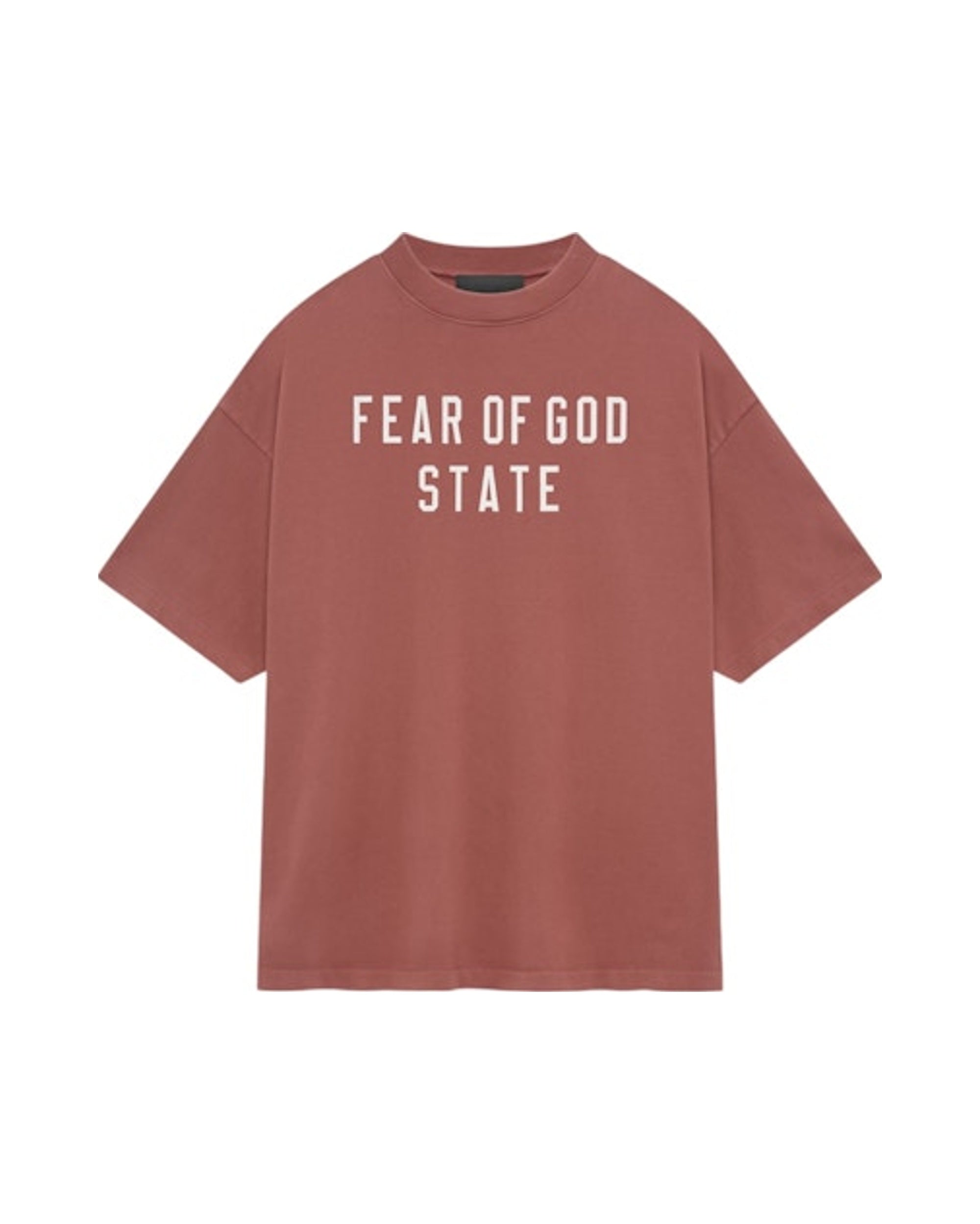 Fear of God Essentials Heavy Crewneck Tee Crimson
