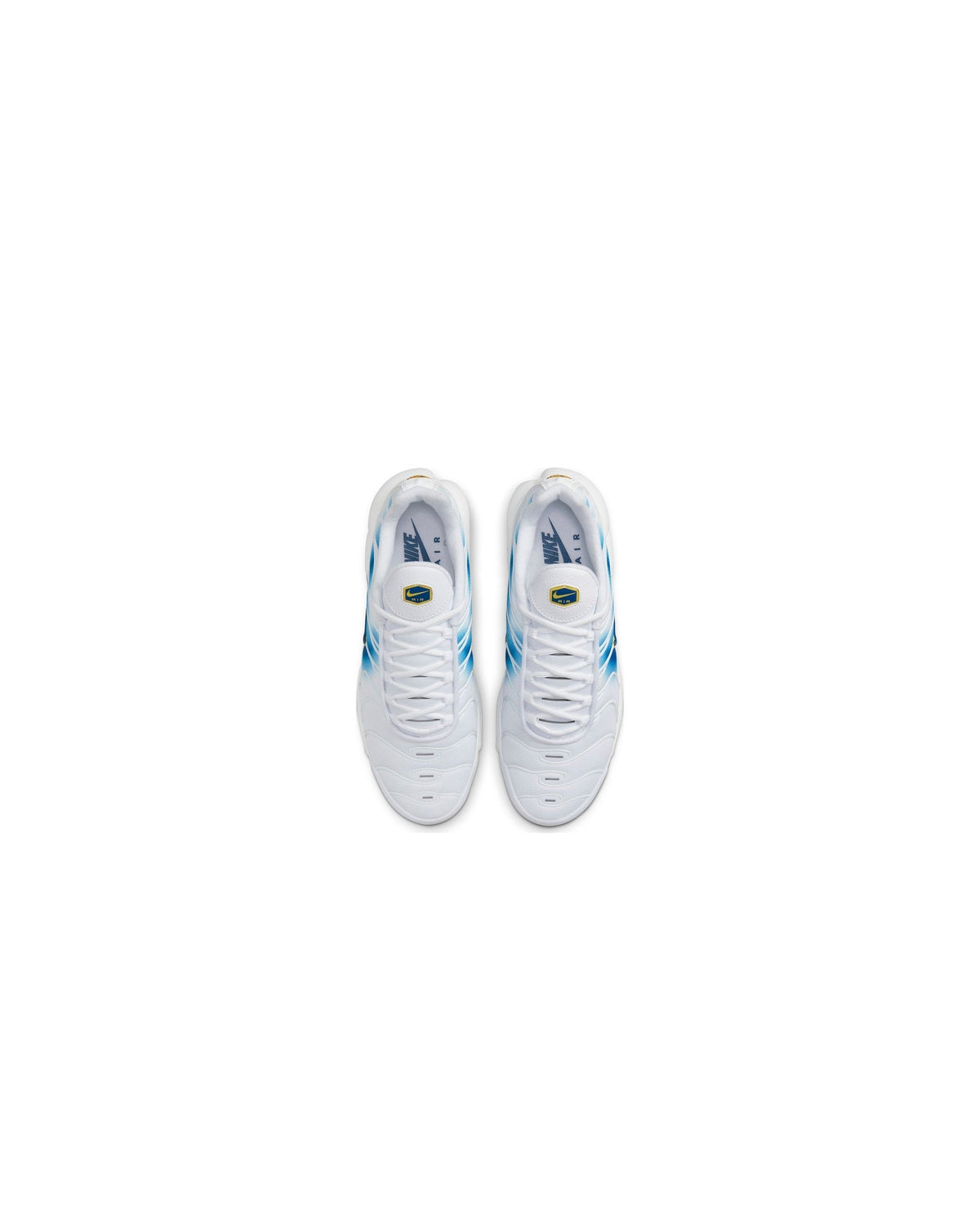 Nike Air Max Plus Spray Paint Swoosh White Blue