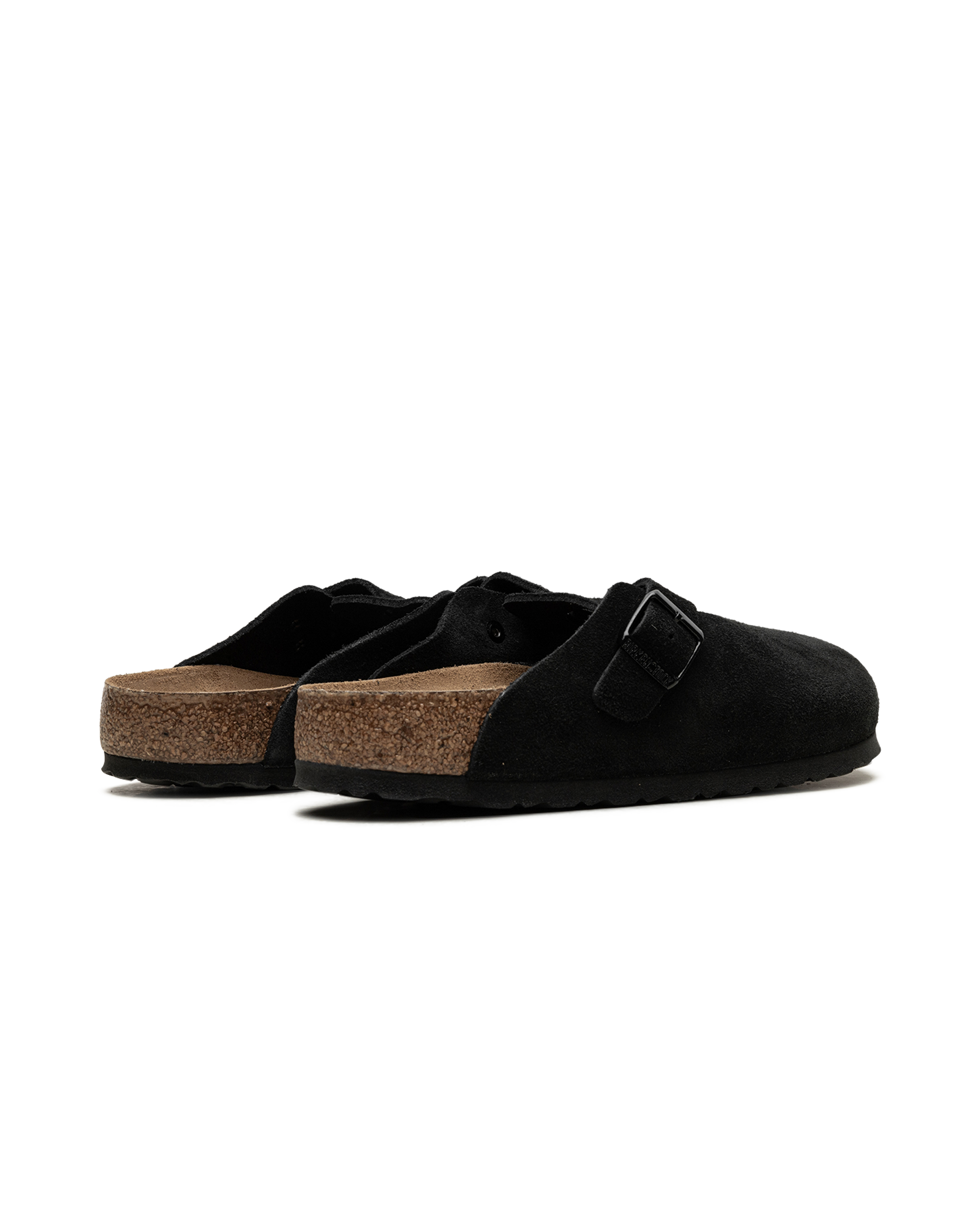 Birkenstock Boston Soft Footbed Suede Black