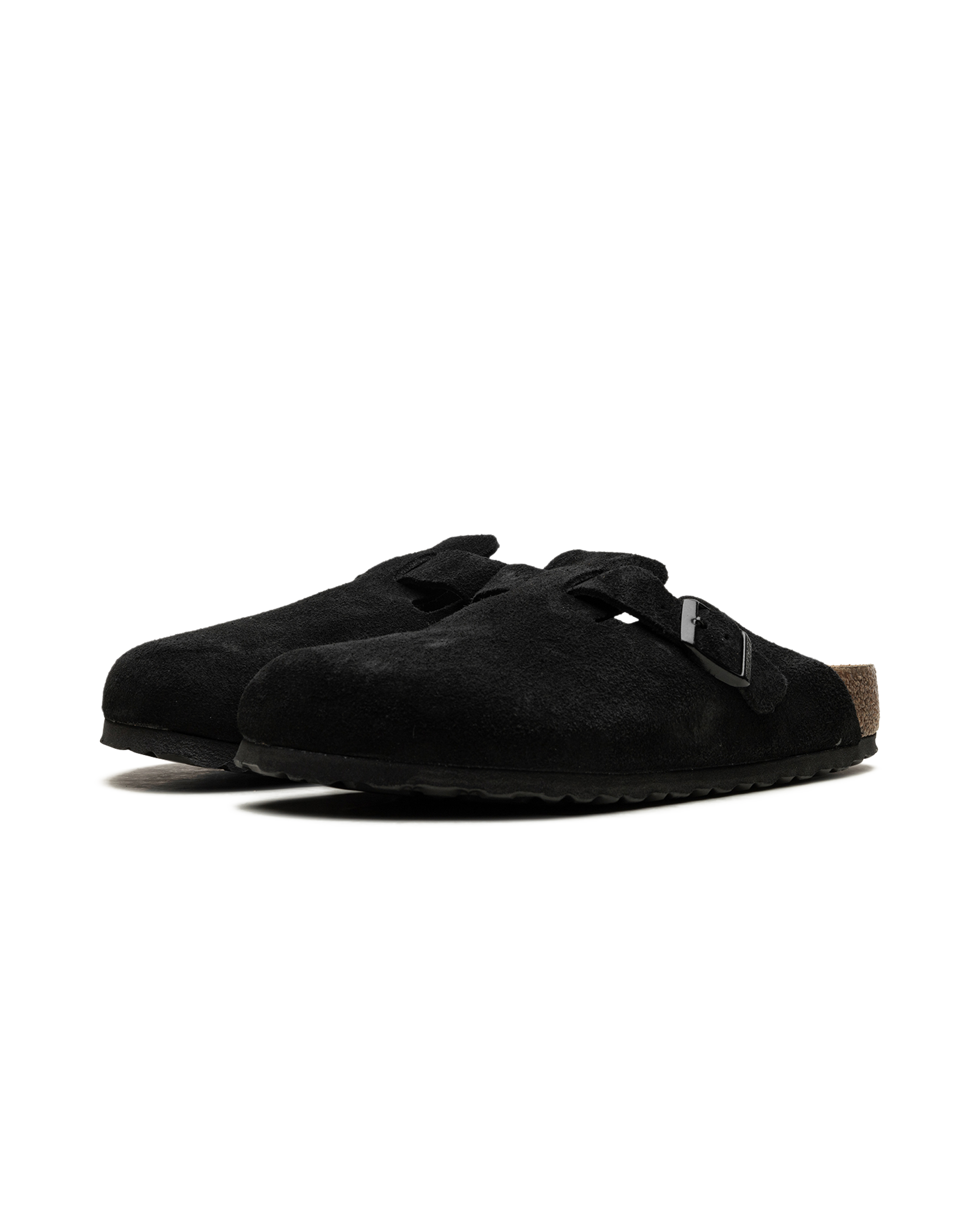Birkenstock Boston Soft Footbed Suede Black