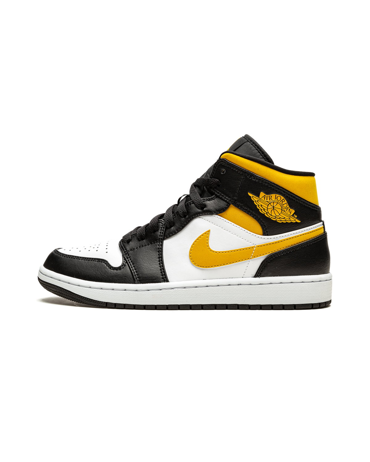 Jordan 1 Mid White Pollen Black